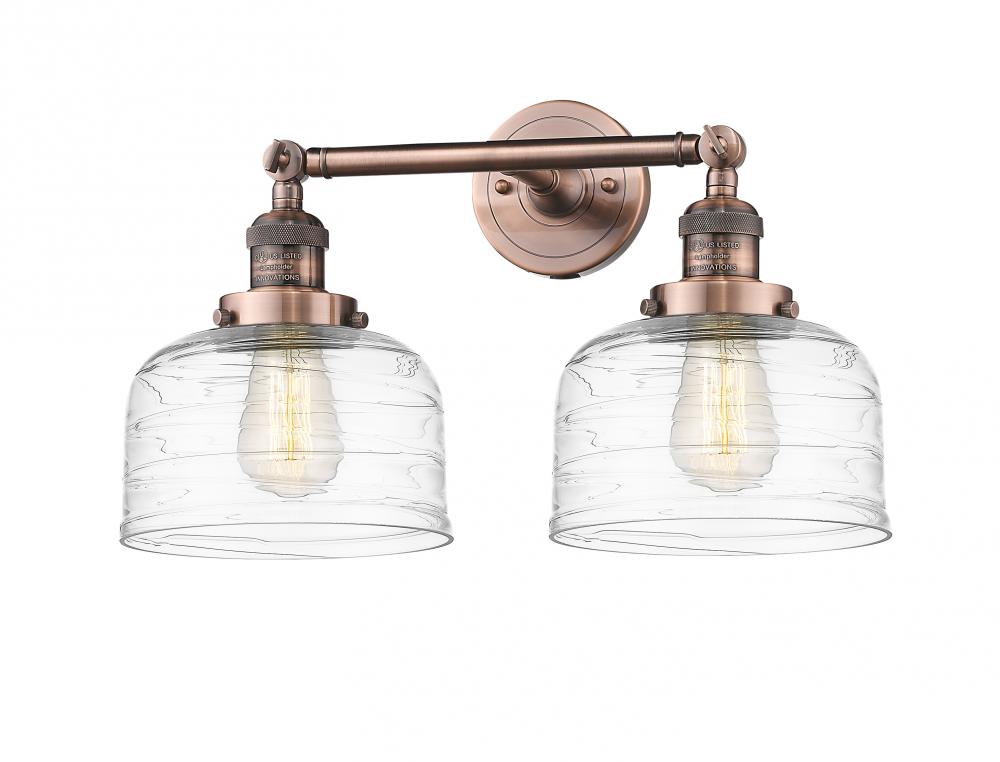 Bell - 2 Light - 19 inch - Antique Copper - Adjustable Bath Vanity Light