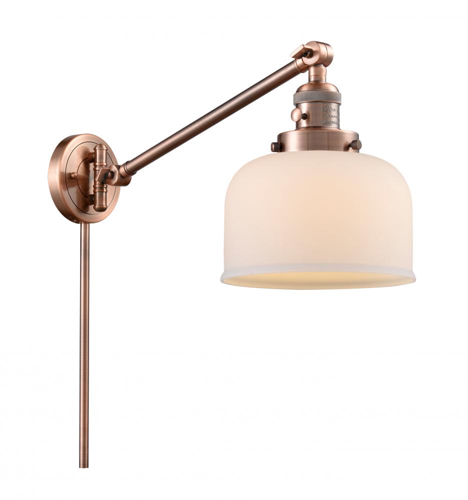 Bell - 1 Light - 8 inch - Antique Copper -Adjustable Swing Arm