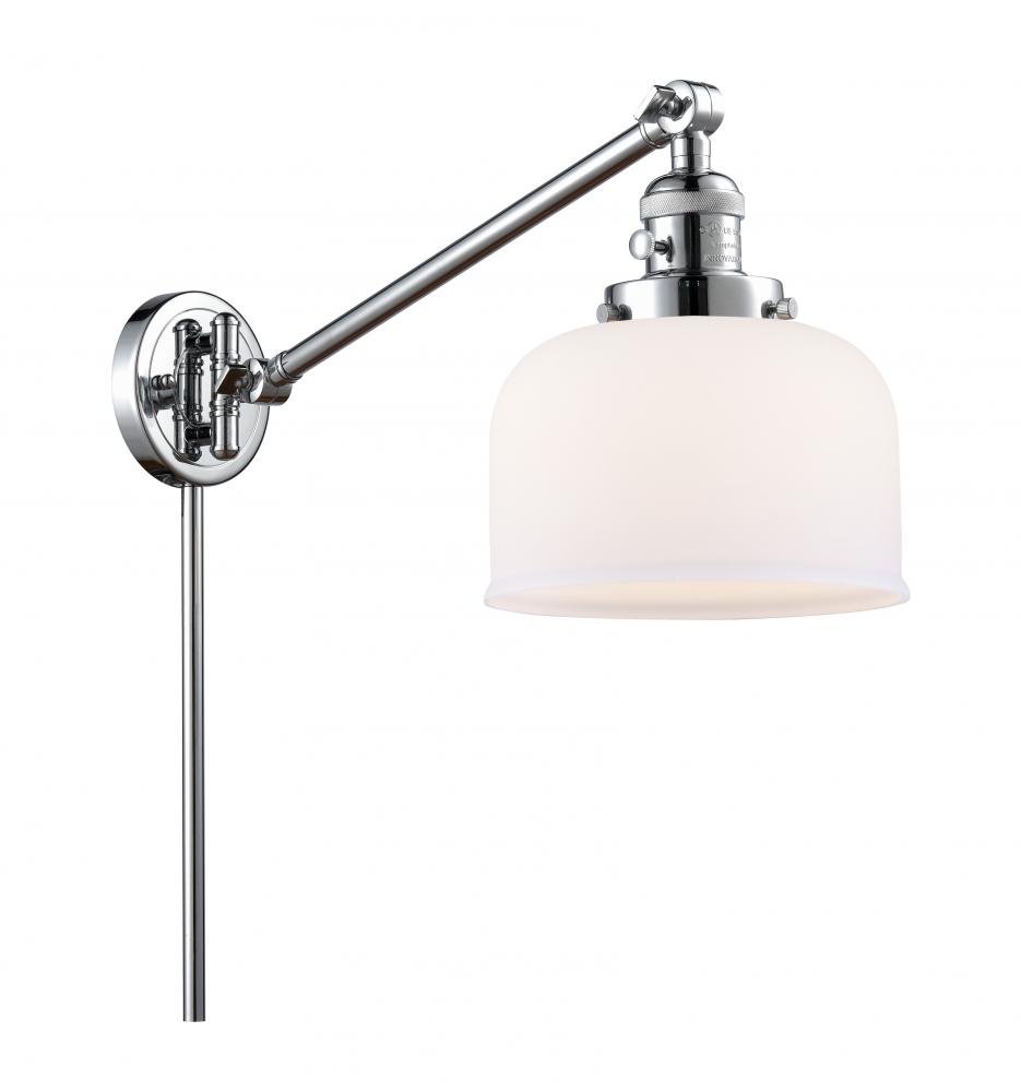 Bell - 1 Light - 8 inch - Polished Chrome -Adjustable Swing Arm