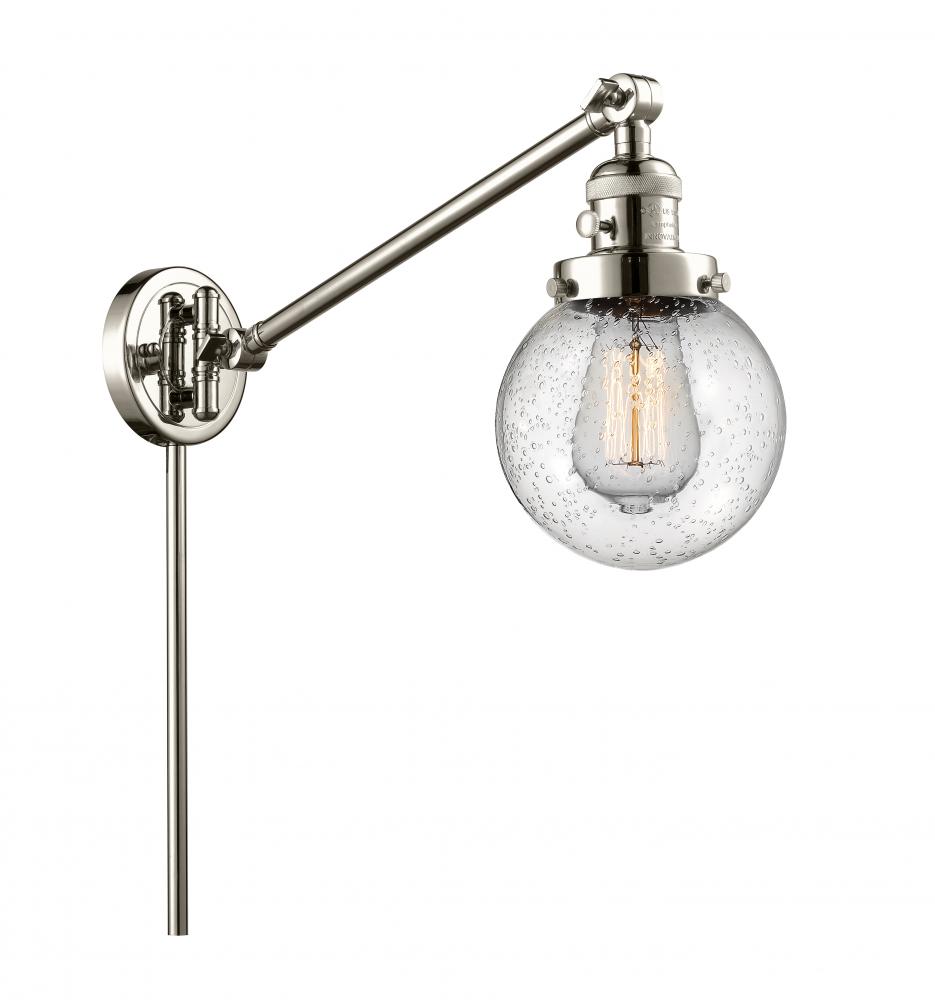 Beacon - 1 Light - 6 inch - Polished Nickel -Adjustable Swing Arm