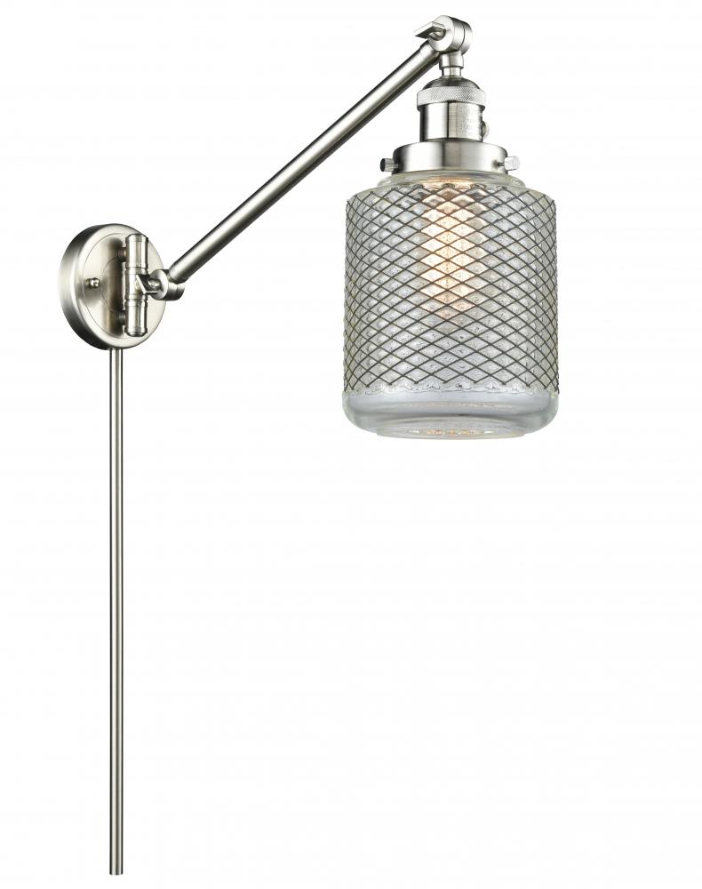 Stanton - 1 Light - 6 inch - Brushed Satin Nickel -Adjustable Swing Arm