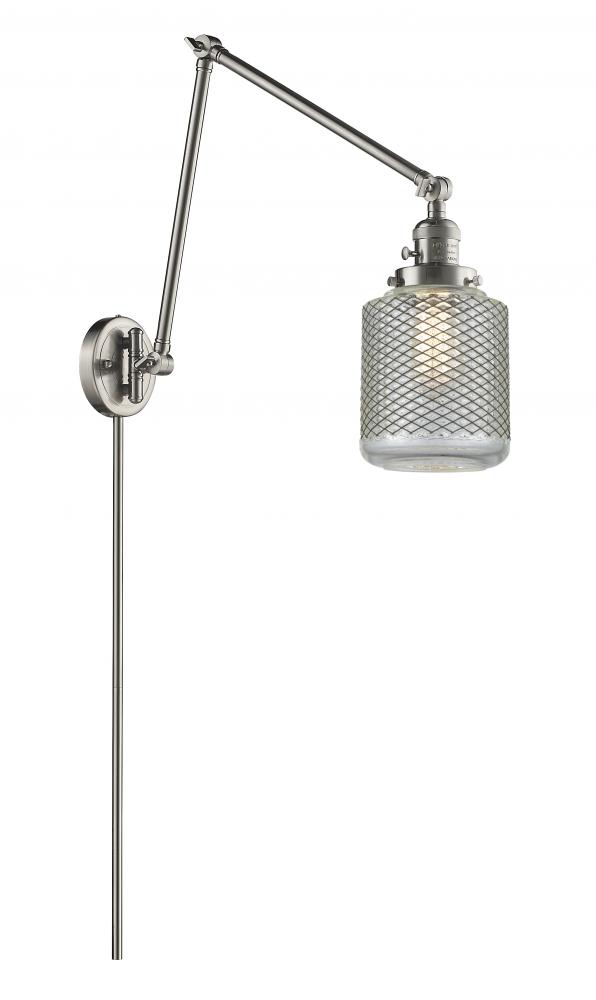 Stanton - 1 Light - 6 inch - Brushed Satin Nickel -Adjustable Swing Arm