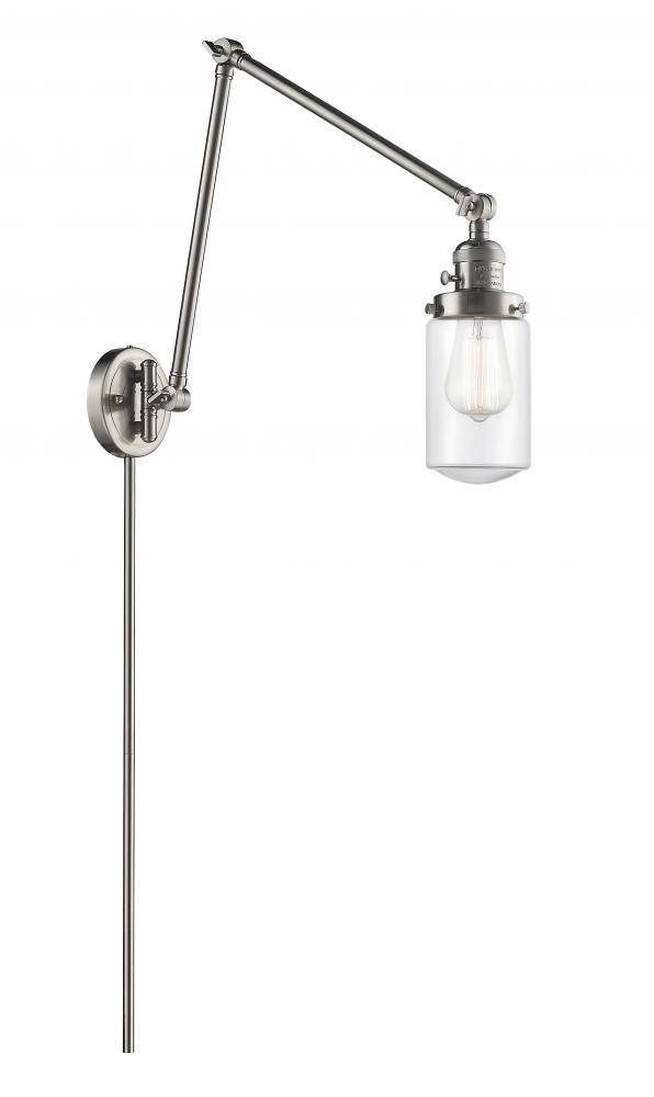 Dover - 1 Light - 5 inch - Brushed Satin Nickel - Swing Arm