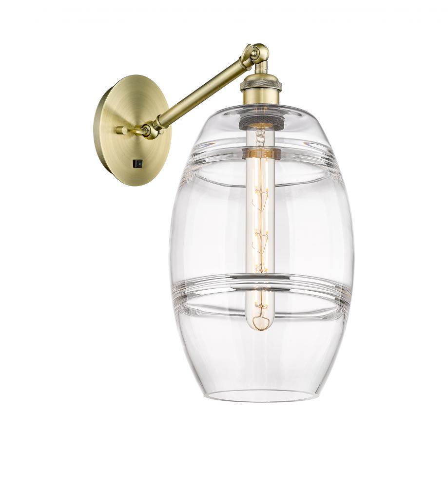 Vaz - 1 Light - 8 inch - Antique Brass - Adjustable Sconce