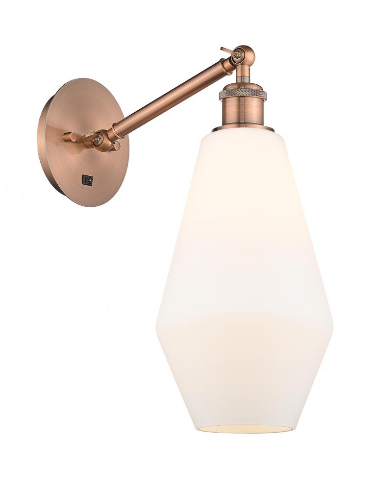 Cindyrella - 1 Light - 7 inch - Antique Copper - Adjustable Sconce