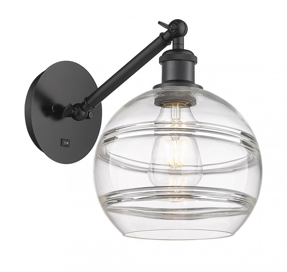 Rochester - 1 Light - 8 inch - Matte Black - Adjustable Sconce