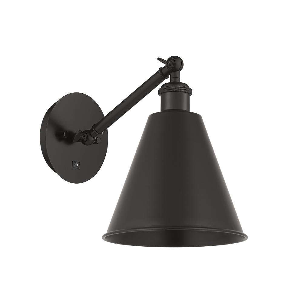 Berkshire - 1 Light - 8 inch - Matte Black - Adjustable Sconce