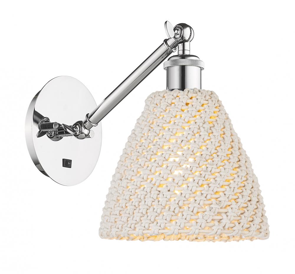 Bristol Natural - 1 Light - 8 inch - Polished Chrome - Sconce