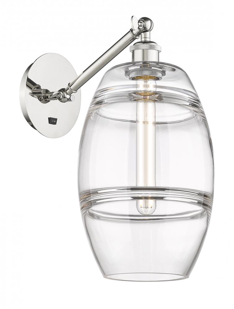 Vaz - 1 Light - 8 inch - Polished Nickel - Adjustable Sconce