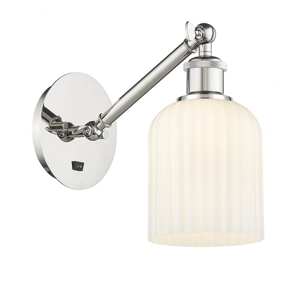 Bridal Veil - 1 Light - 5 inch - Polished Nickel - Adjustable Sconce