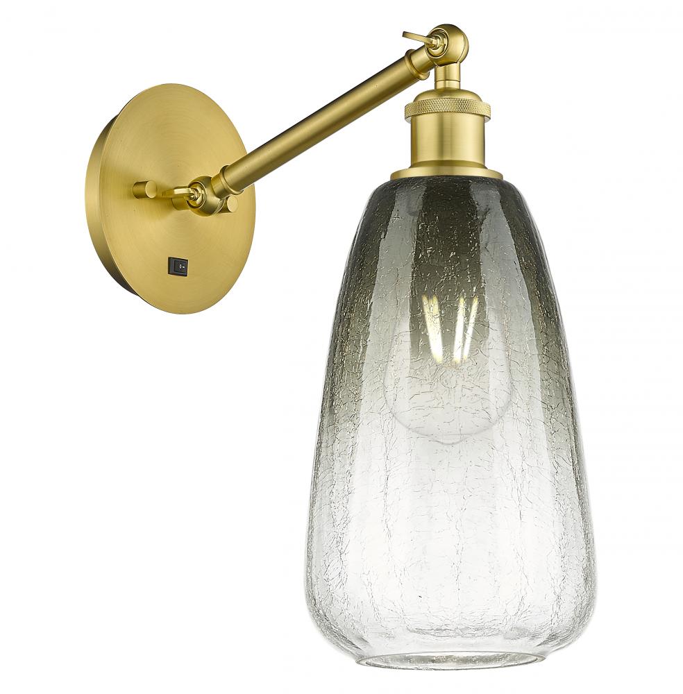 Brookhaven Almond - 1 Light - 6 inch - Satin Gold - Sconce