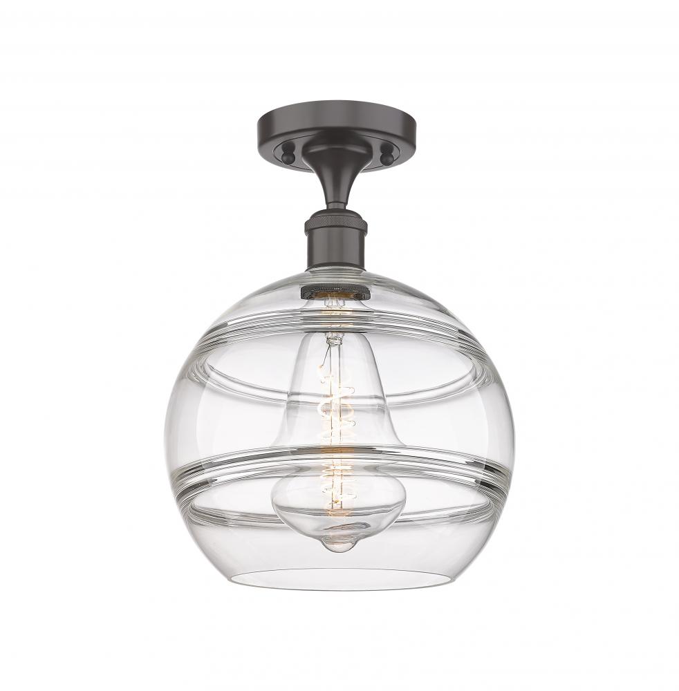 Rochester - 1 Light - 10 inch - Oil Rubbed Bronze - Semi-Flush Mount