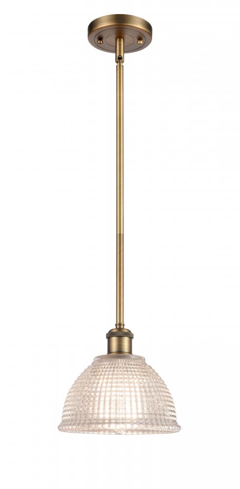 Arietta - 1 Light - 8 inch - Brushed Brass - Mini Pendant