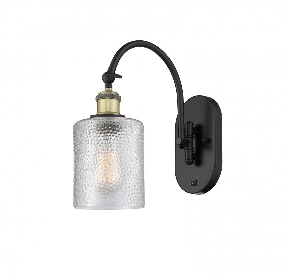 Cobbleskill - 1 Light - 5 inch - Black Antique Brass - Adjustable Swing Arm