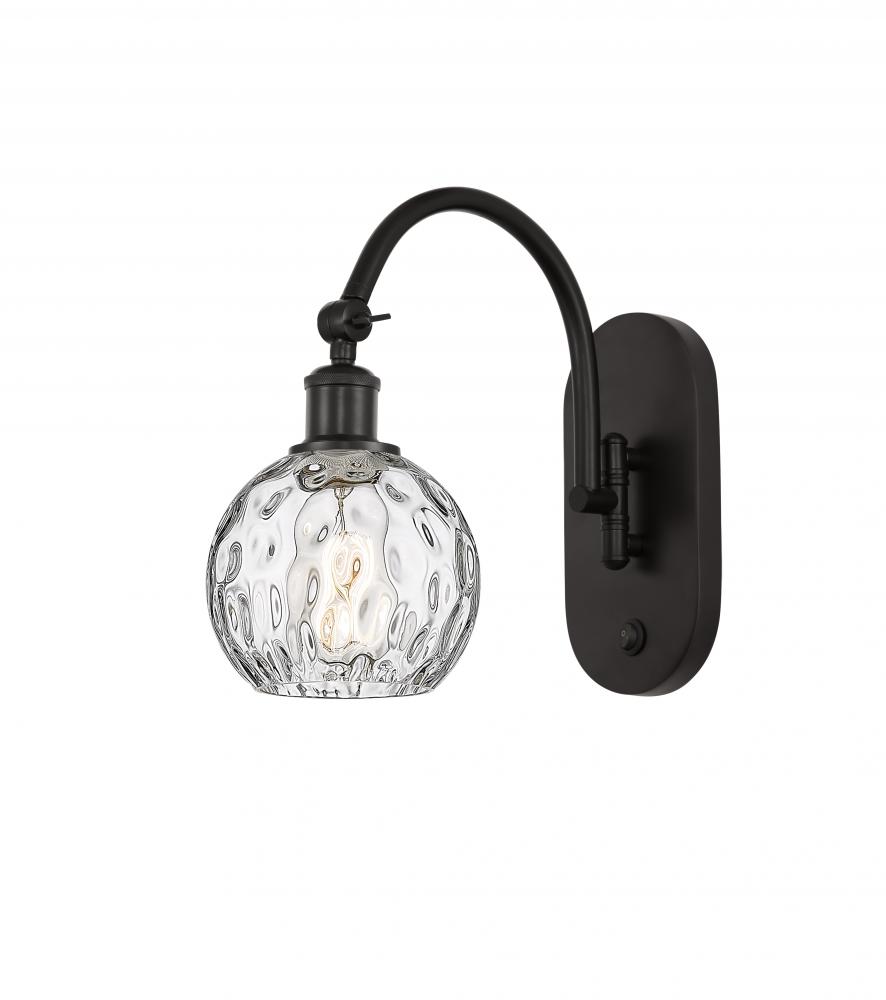 Athens Water Glass - 1 Light - 6 inch - Oil Rubbed Bronze - Adjustable Swing Arm
