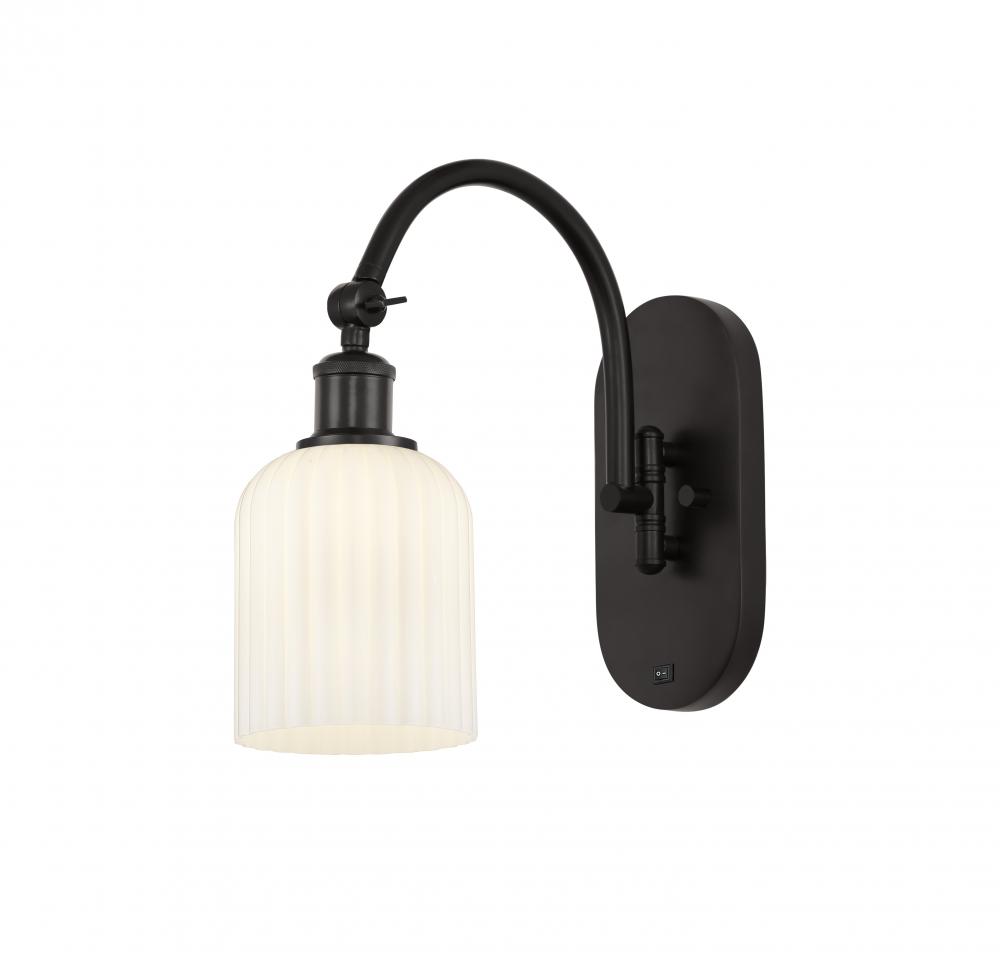 Bridal Veil - 1 Light - 5 inch - Oil Rubbed Bronze - Adjustable Swing Arm