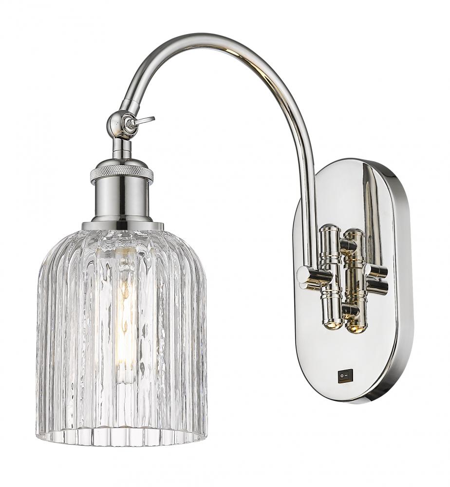 Bridal Veil - 1 Light - 5 inch - Polished Nickel - Adjustable Swing Arm
