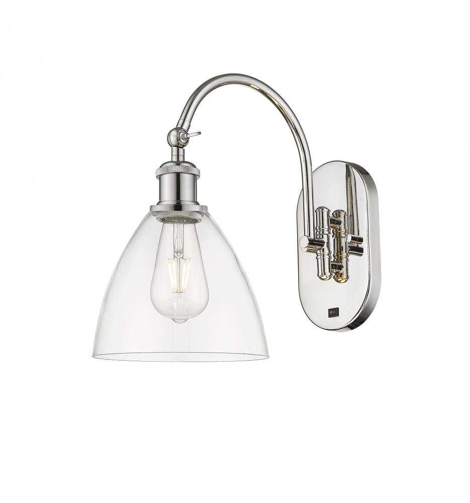 Bristol - 1 Light - 8 inch - Polished Nickel - Adjustable Swing Arm