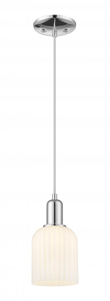 Bridal Veil - 1 Light - 6 inch - Polished Chrome - Mini Pendant