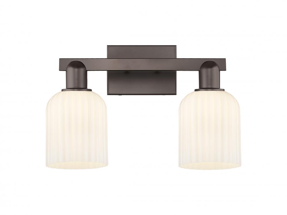 Bridal Veil - 2 Light - 16 inch - Oil Rubbed Bronze - Bath Vanity Light
