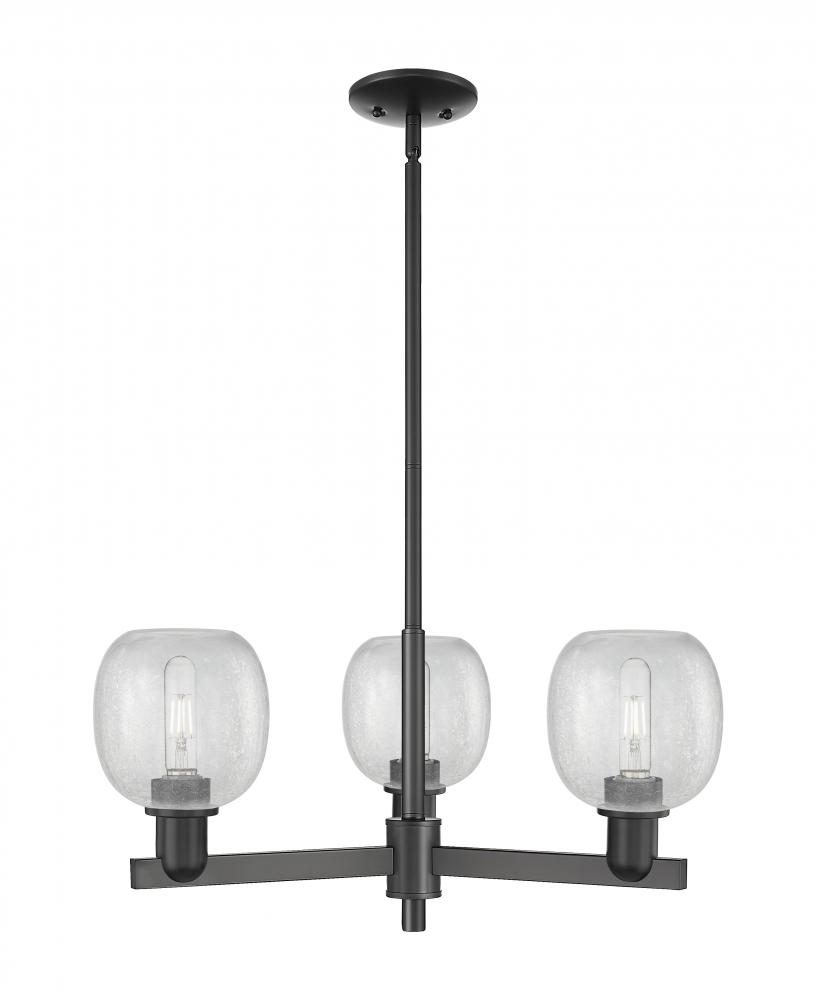 Belfast - 3 Light - 28 inch - Polished Nickel - Stem hung - Flush Mount