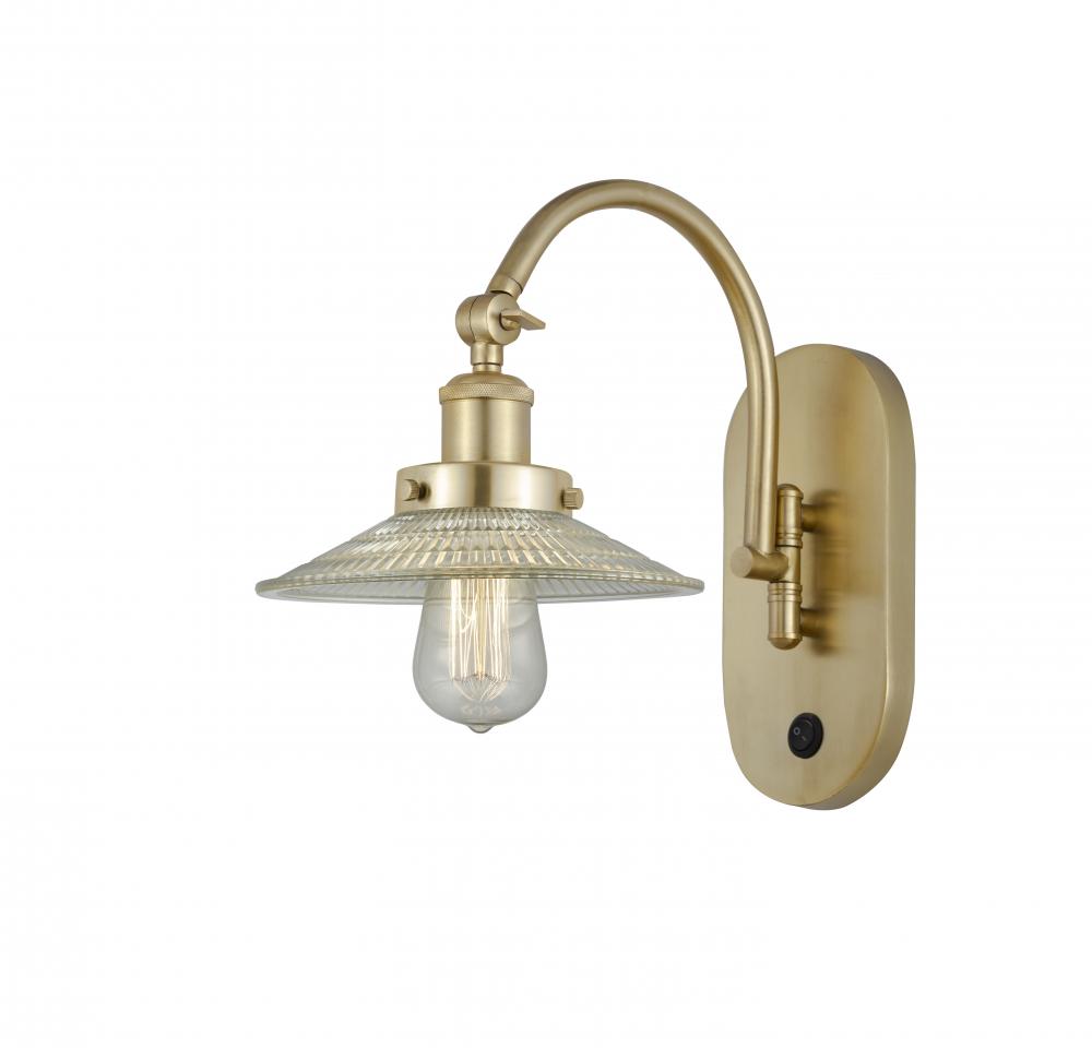 Halophane - 1 Light - 9 inch - Satin Gold - Adjustable Swing Arm