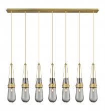 Innovations Lighting 127-452-1P-BB-G452-4SM - Milan - 7 Light - 48 inch - Brushed Brass - Linear Pendant