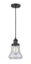 Innovations Lighting 201C-BK-G194-LED - Bellmont - 1 Light - 6 inch - Matte Black - Cord hung - Mini Pendant