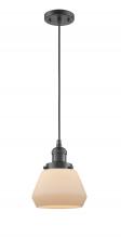 Innovations Lighting 201C-OB-G171-LED - Fulton - 1 Light - 7 inch - Oil Rubbed Bronze - Cord hung - Mini Pendant