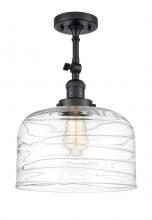 Innovations Lighting 201F-BK-G713-L - Bell - 1 Light - 12 inch - Matte Black - Adjustable Semi-Flush Mount