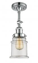 Innovations Lighting 201F-PC-G182 - Canton - 1 Light - 6 inch - Polished Chrome - Adjustable Semi-Flush Mount