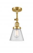 Innovations Lighting 201F-SG-G64 - Cone - 1 Light - 6 inch - Satin Gold - Semi-Flush Mount