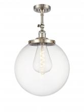 Innovations Lighting 201F-SN-G202-14 - Beacon - 1 Light - 14 inch - Brushed Satin Nickel - Adjustable Semi-Flush Mount