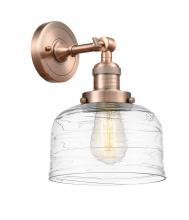 Innovations Lighting 203-AC-G713 - Bell - 1 Light - 8 inch - Antique Copper - Adjustable Sconce