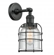 Innovations Lighting 203-BK-G54-CE - Bell Cage - 1 Light - 6 inch - Matte Black - Adjustable Sconce