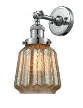 Innovations Lighting 203-PN-G146-LED - Chatham - 1 Light - 7 inch - Polished Nickel - Adjustable Sconce