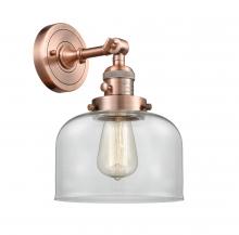 Innovations Lighting 203SW-AC-G72 - Bell - 1 Light - 8 inch - Antique Copper - Adjustable Sconce