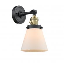Innovations Lighting 203SW-BAB-G61 - Cone - 1 Light - 6 inch - Black Antique Brass - Adjustable Sconce