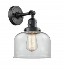 Innovations Lighting 203SW-BK-G72 - Bell - 1 Light - 8 inch - Matte Black - Adjustable Sconce