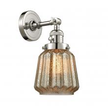 Innovations Lighting 203SW-PN-G146-LED - Chatham - 1 Light - 7 inch - Polished Nickel - Adjustable Sconce