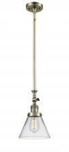 Innovations Lighting 206-AB-G42 - Cone - 1 Light - 8 inch - Antique Brass - Stem Hung - Adjustable Mini Pendant