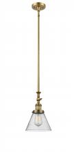 Innovations Lighting 206-BB-G44 - Cone - 1 Light - 8 inch - Brushed Brass - Stem Hung - Adjustable Mini Pendant