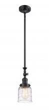Innovations Lighting 206-BK-G513 - Bell - 1 Light - 5 inch - Matte Black - Stem Hung - Adjustable Mini Pendant