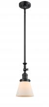 Innovations Lighting 206-BK-G61 - Cone - 1 Light - 6 inch - Matte Black - Stem Hung - Adjustable Mini Pendant