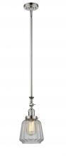 Innovations Lighting 206-PN-G142 - Chatham - 1 Light - 7 inch - Polished Nickel - Stem Hung - Adjustable Mini Pendant