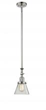Innovations Lighting 206-PN-G62 - Cone - 1 Light - 6 inch - Polished Nickel - Stem Hung - Adjustable Mini Pendant