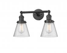 Innovations Lighting 208-OB-G64-LED - Cone - 2 Light - 16 inch - Oil Rubbed Bronze - Adjustable Bath Vanity Light