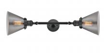 Innovations Lighting 208L-BK-G43 - Cone - 2 Light - 8 inch - Matte Black - Adjustable Bath Vanity Light