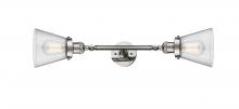Innovations Lighting 208L-PN-G64 - Cone - 2 Light - 6 inch - Polished Nickel - Adjustable Bath Vanity Light