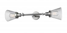 Innovations Lighting 208L-SN-G64-LED - Cone - 2 Light - 6 inch - Brushed Satin Nickel - Adjustable Bath Vanity Light